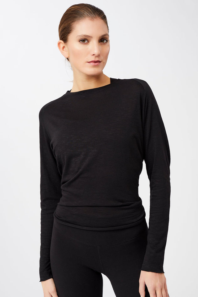 Back Bow Longsleeve Black