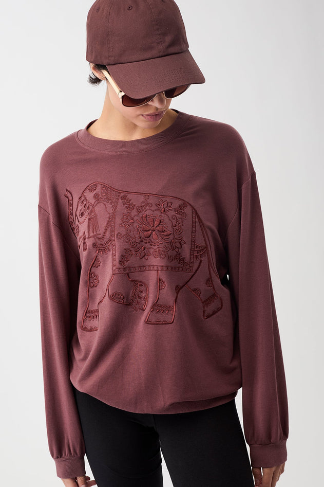 Ganesha Sweater Ruby