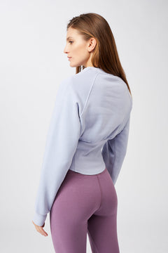 Cropped Sweater Grey Lavender