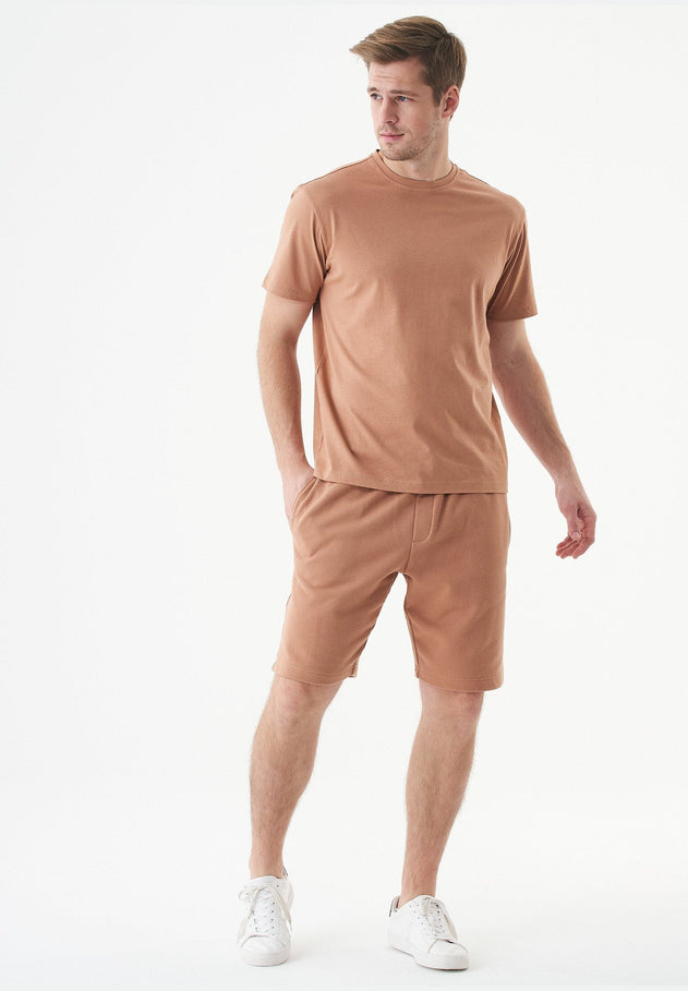 Shadi Sweatshort Lichtbruin