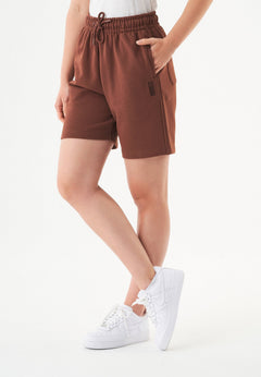 Sheyma Organic Cotton Sweatshorts Coffee Brown