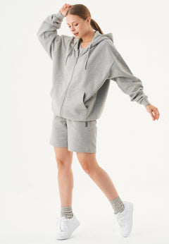 Sheyma Sweatshort Grijs melange