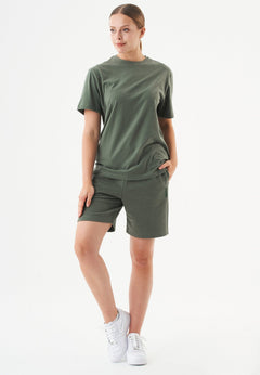 Sheyma Organic Cotton Sweatshorts Olive