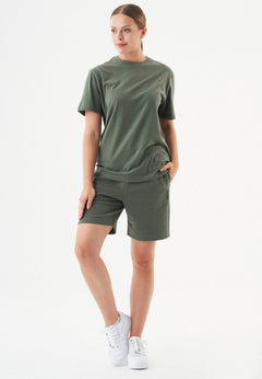 Sheyma Sweatshort Olijf