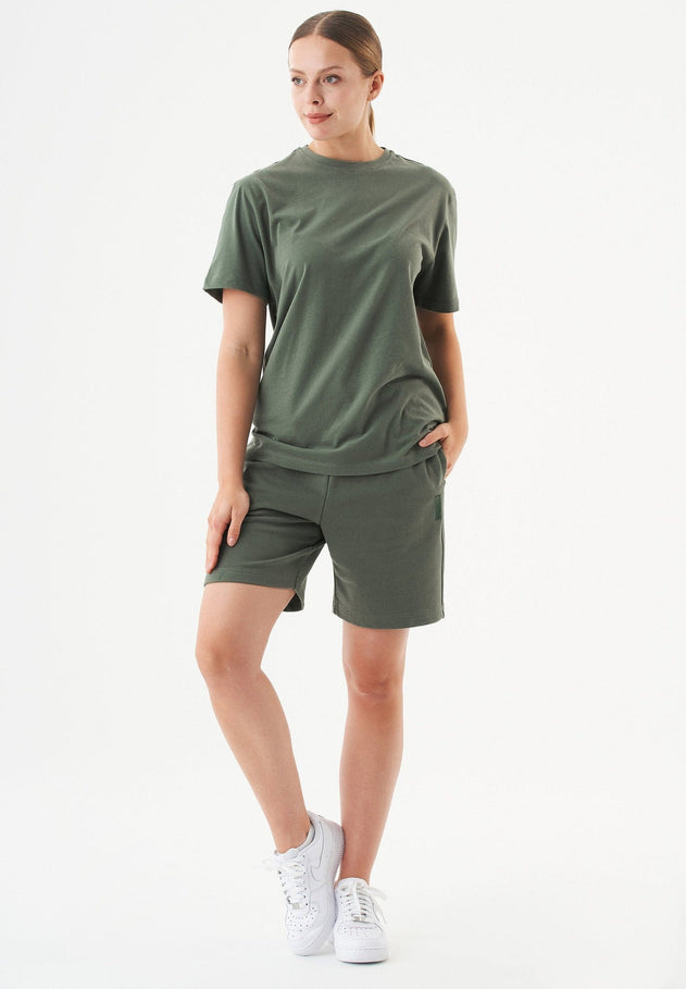 Sheyma Sweatshort Olijf