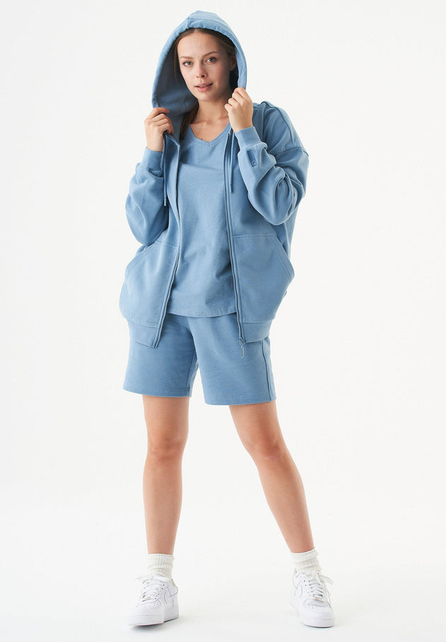 Sheyma Sweatshort Steel Blue