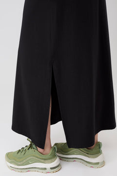 Roll Over Skirt Black