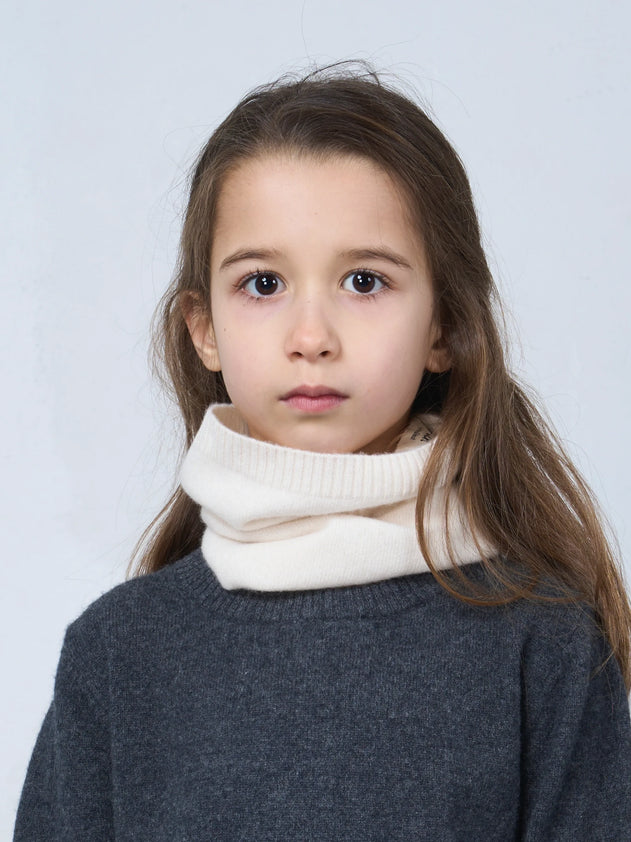 Kids' Cashmere Snood Ivory