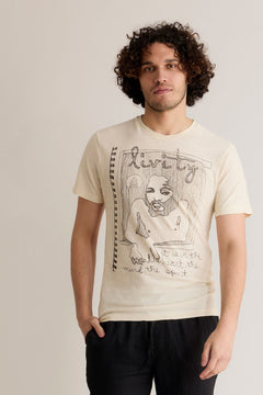 Spirit T-shirt Gebroken wit
