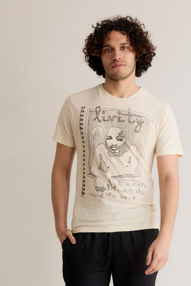 Spirit T-shirt Gebroken wit