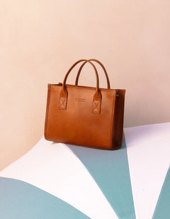 Jackie Midi Tas Cognac
