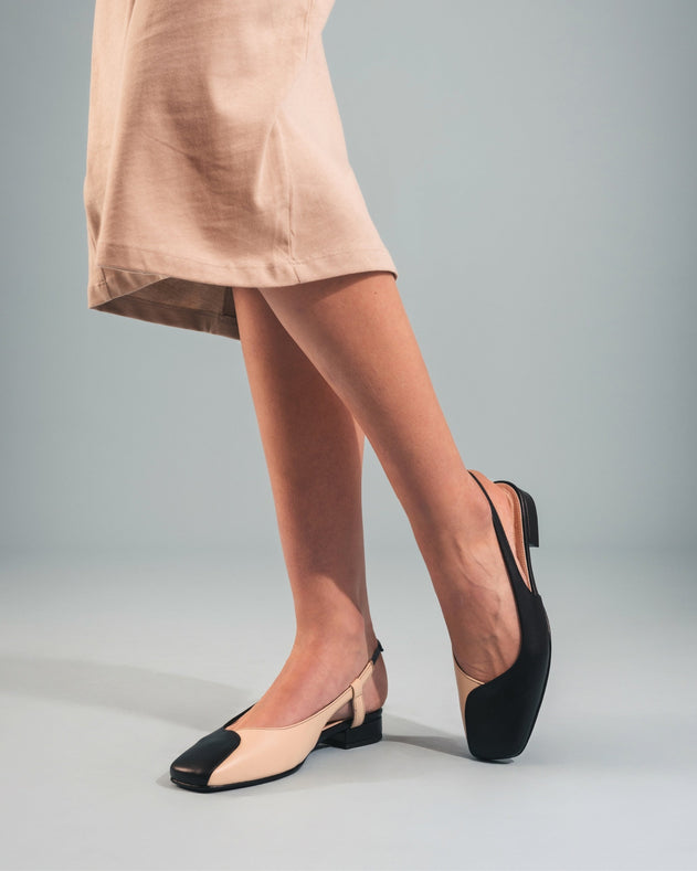 Diana Ballerina's Zwart / Beige