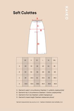 Soft Culottes Sweet Pea