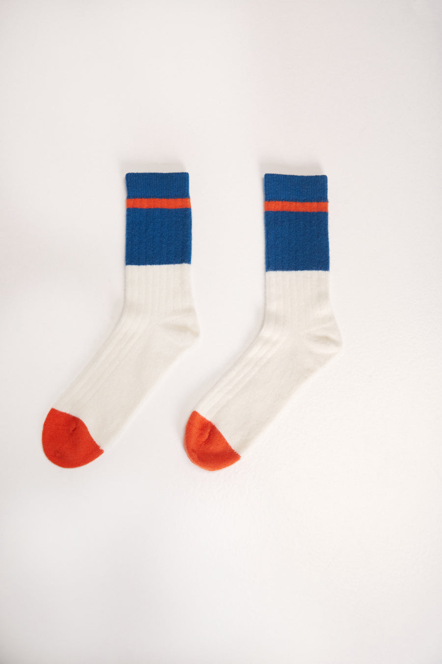 Andes Wool Socks Bicolor Blue