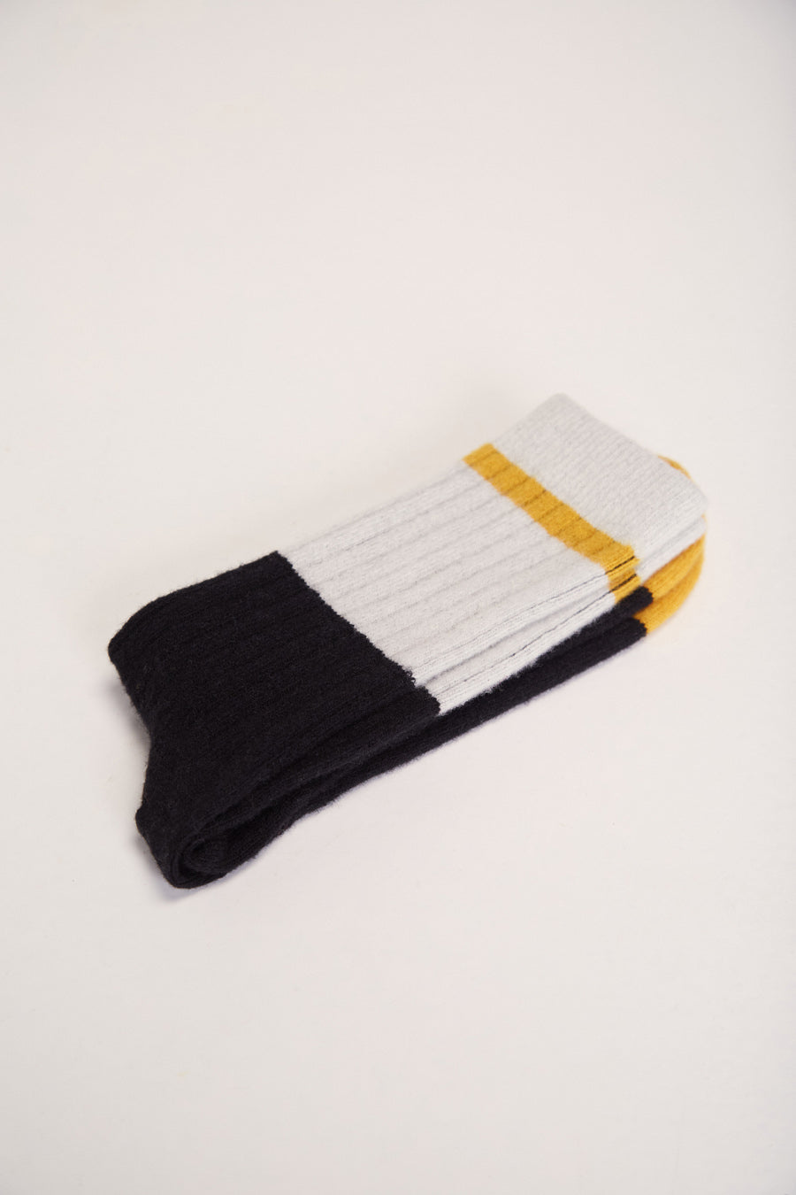 Andes Wool Socks Bicolor Black