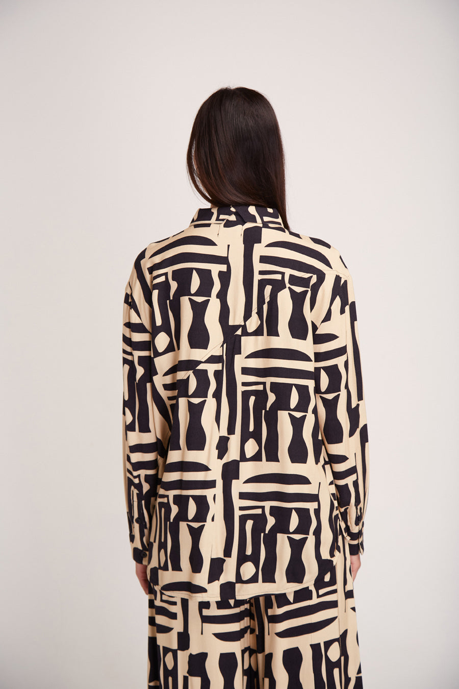 Iya Viscose Shirt Jonc Black Print