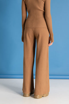 Vera Ribbed Pants Caramel