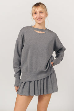 Rotondo Merino Jumper Light Grey