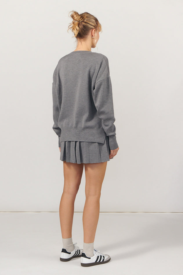 Rotondo Merino Jumper Light Grey