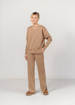 Ora & Rotondo Merino Co-ord Beige