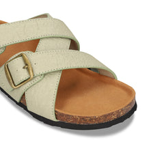 Samet Sandals Green