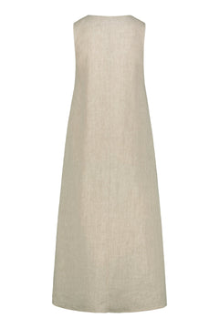 Sandholm Linen Midi Dress Natur