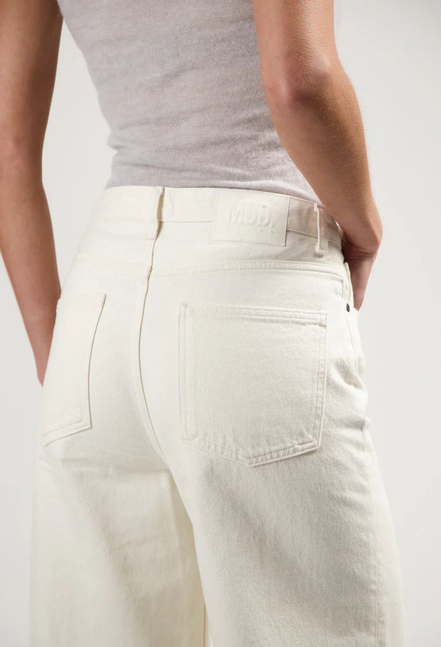 Sara High Loose Flow Jeans Natural