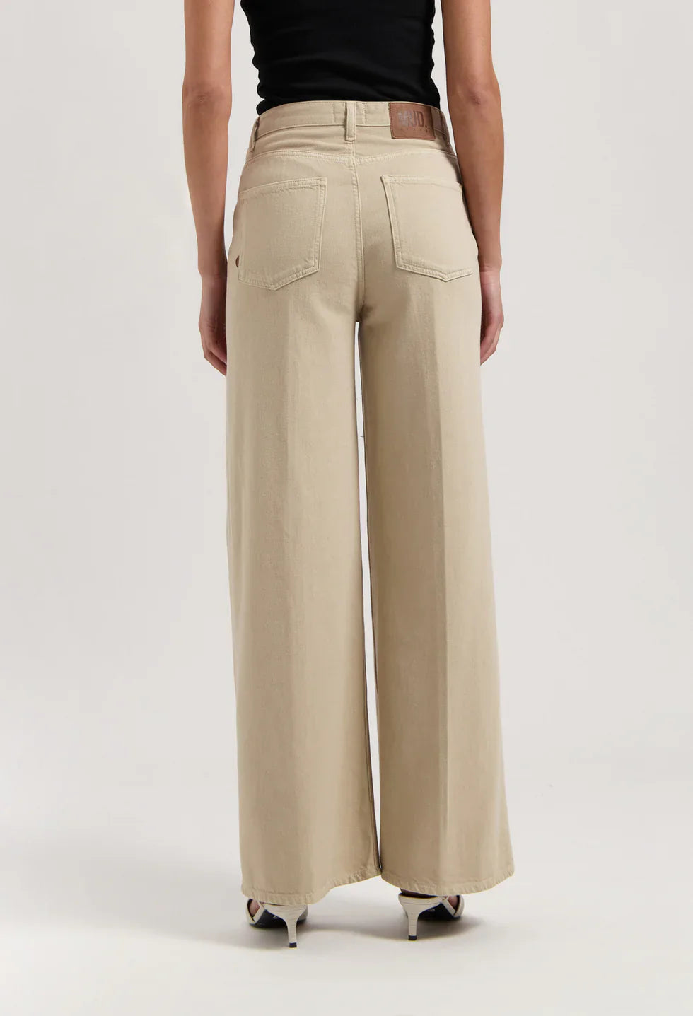 Sara High Loose Flow Jeans Sand