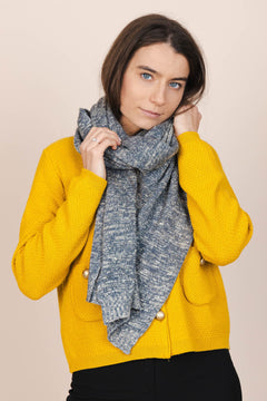 The Hemp & Wool Scarf  Grey