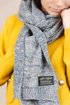 The Hemp & Wool Scarf  Grey