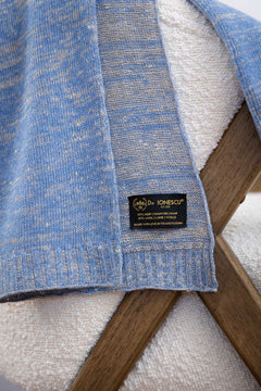 The Hemp & Wool Scarf  Sky Blue