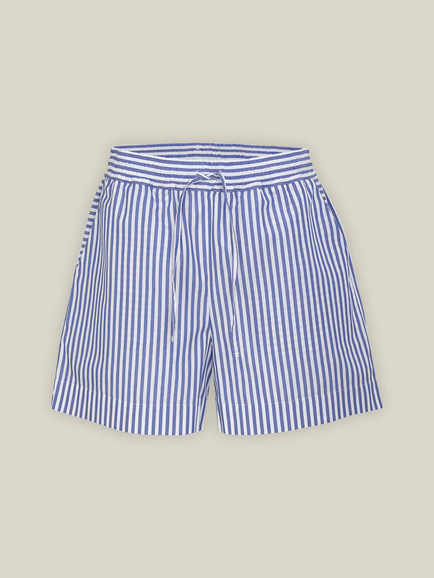 Striped Organic Cotton Shorts Blue/White