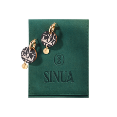 Forever Growing Wooden Tassel Earrings Green/Gold