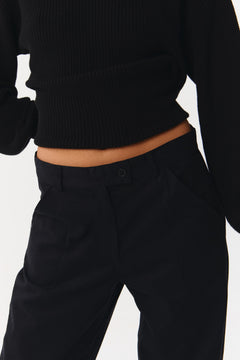 Cannes Pants Satin Black