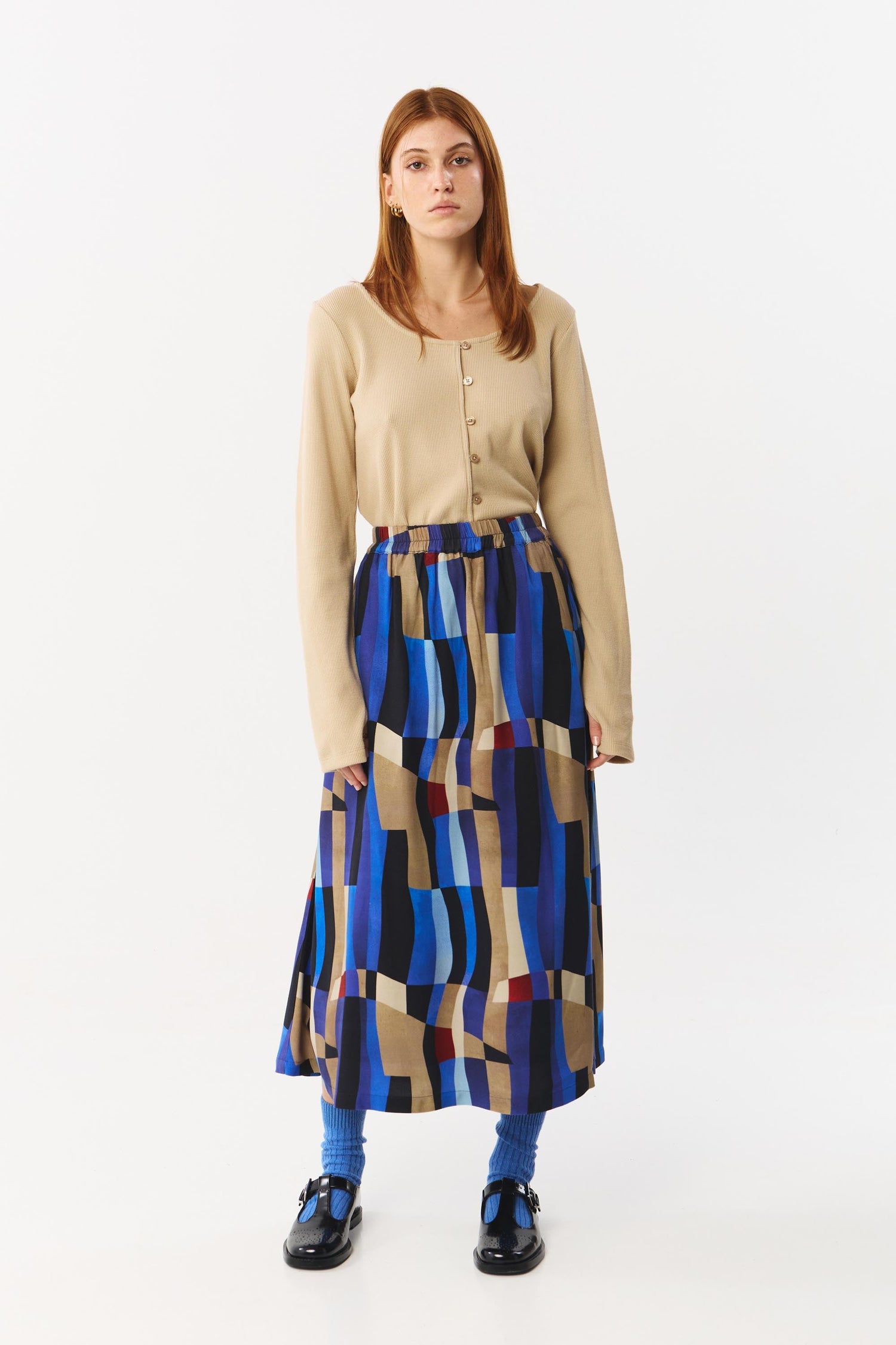 Dax Skirt Viscose Print Move