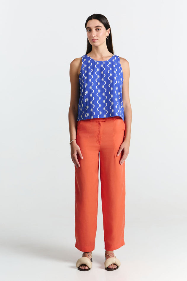Yari Top Blue Moon Print