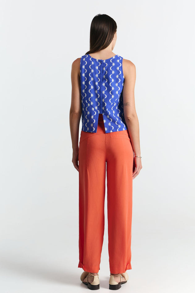 Yari Top Blue Moon Print
