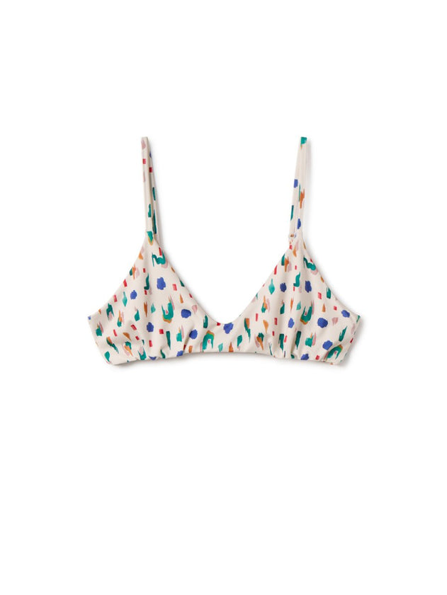 Sutton Bikini Top Abstract Print - IVALO.COM