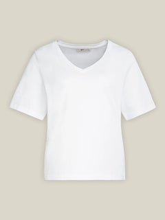 V-Neck Organic Cotton T-Shirt White