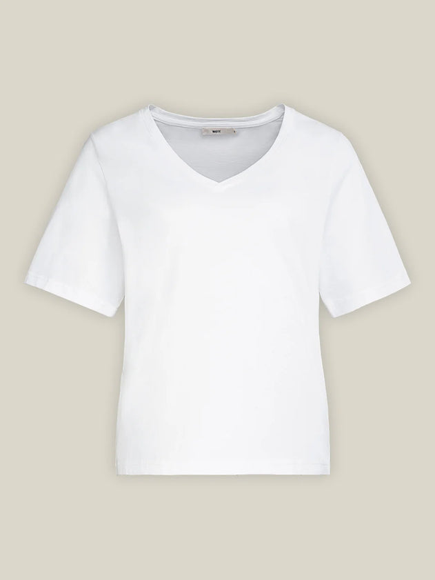 V-Neck Organic Cotton T-Shirt White