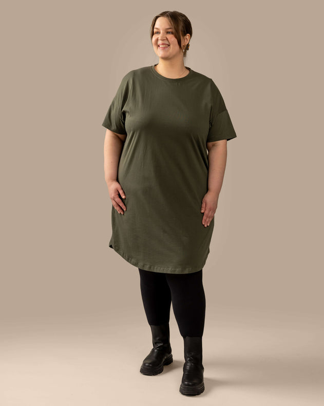 T-Shirt Dress Khaki