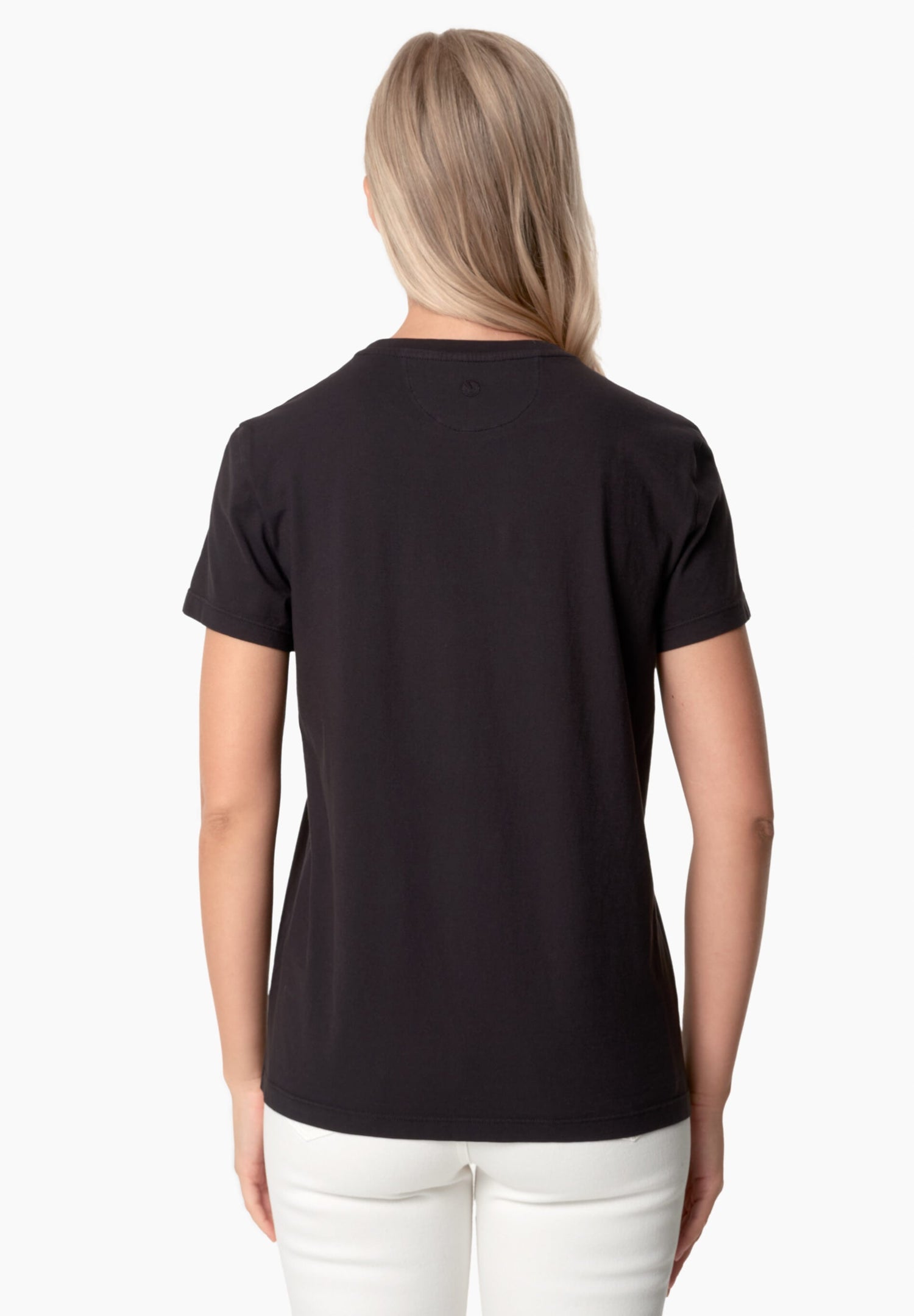 Tennur Women's Basic Round Neck T-Shirt Black
