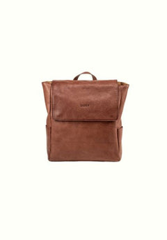 Boston Leren Rugzak Tobacco