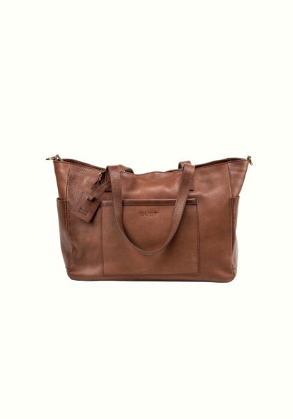 Leather Tote Fifth Avenue Collection Tobacco Brown