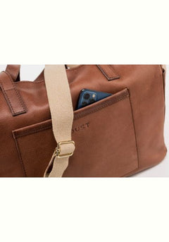 Leather Tote Fifth Avenue Collection Tobacco Brown