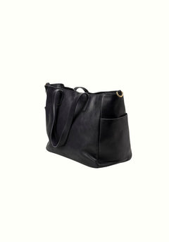 Leather Tote Fifth Avenue Collection Black