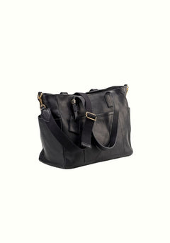 Leather Tote Fifth Avenue Collection Black