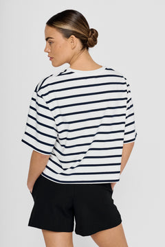 Tibi T-Shirt Striped White