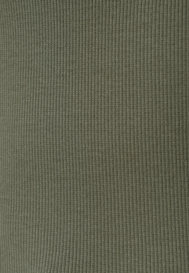 Tillda Geribbeld T-shirt Groen