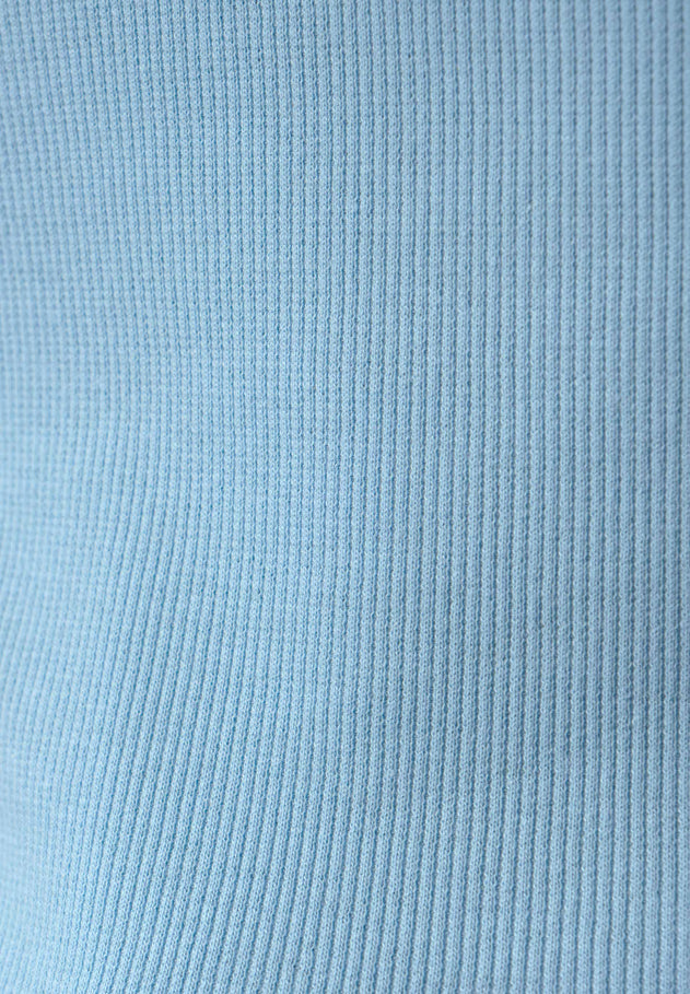 Tillda Ribbed T-Shirt Light Blue